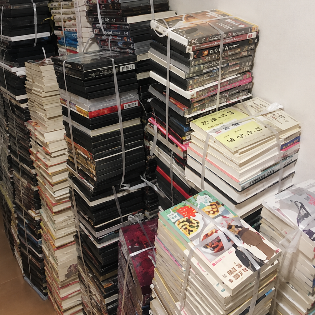 高崎市で出張買取した本・DVDなど